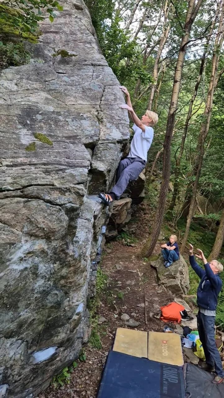 buldrer mot toppen av problemet